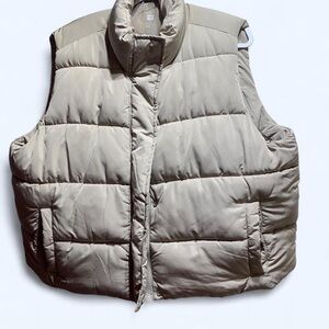 Ultra Flirt Taupe Puffer Vest